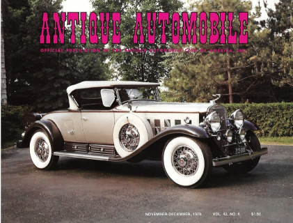 ANTIQUE AUTOMOBILE 1978 NOV - '31 V16 CADDY ROADSTER, HEAR & WHEELS PT VI